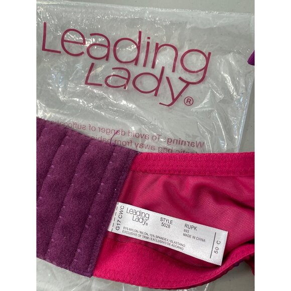 Leading Lady The Brigitte Full Coverage Padded Underwire T Shirt Bra Size 50C - Picture 5 of 8